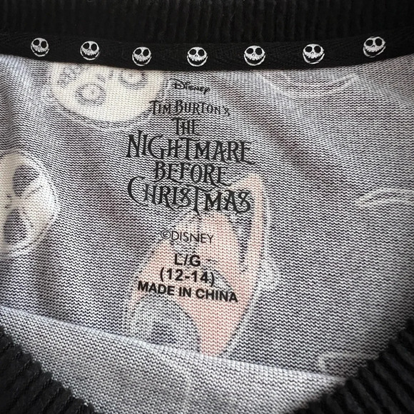 Disney Tim Burtons The Nightmare Before Christmas Sleep Dress nightgown Size‎ L - Picture 3 of 4